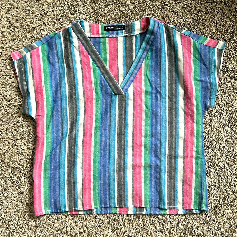 Multicolor striped blouse